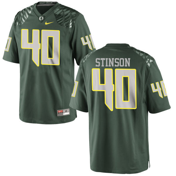 Men #40 Taylor Stinson Oregon Ducks College Football Jerseys-Green